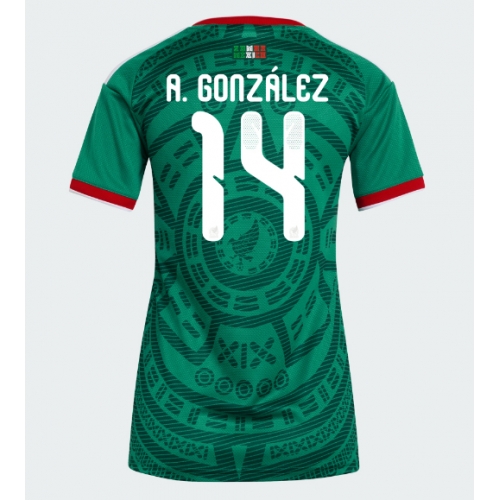Billige Fotballdrakt Mexico Armando Gonzalez #14 Replika Hjemmedrakt Dame VM 2026 Kortermet Billige Fotballdrakt Mexico Armando Gonzalez #14 Replika Hjemmedrakt Dame VM 2026 Kortermet